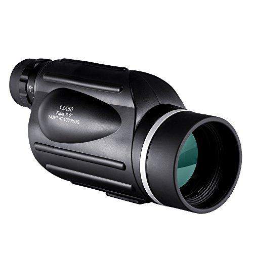 BNISE Monocular de gran Potencia 13X50, Campo de visión Luminoso y claro, Observación simple con una sola mano, Resistente al agua, antiniebla, Observación de aves o fauna silvestre, con medidor de distancia