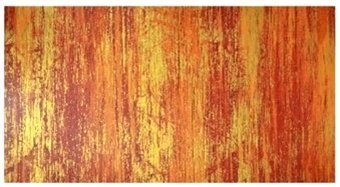 Wachsplatte orange,rot-gold marmoriert 20x10 cm - 9719 - Verzierwachsplatte 200x100 mm für Kerzen