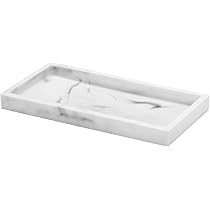 Plateau Décoratif Marbre Naturelle Ondulé Violet Rouge 20 X