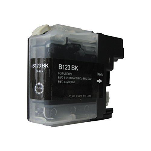 10 komp. XL Druckerpatronen mit neuen Chip für Brother MFC j 245 470 650 870 4410 4510 4610 4710 6520 6720 6920 / Brother DCP j 132 152 552 752 4110 – sie bekommen 4 x schwarz 2 x rot 2 x blau 2 x gelb - 2