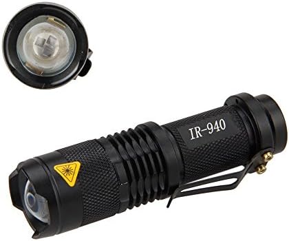 IR lamp 940nm Zoomable 5W Infrared Light Flashlight Hunting Torch Night Vision