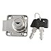 Produktbild Deadbolt Schublade Sicherheits Locker 3/4 "Durchmesser Zylinderschloss w 2 Schlüssel