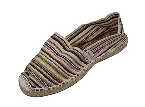 Alpargatus - Espadrille Plat Rayures, Femme - - Multicolores, 39 EU