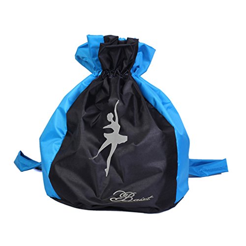 FakeFace Kinder Ballerina Rucksack Ballettrucksack Wasserdicht mit Verstellbaren Schutergurten Turnbeutel Sport Beutel Schultertasche - 4