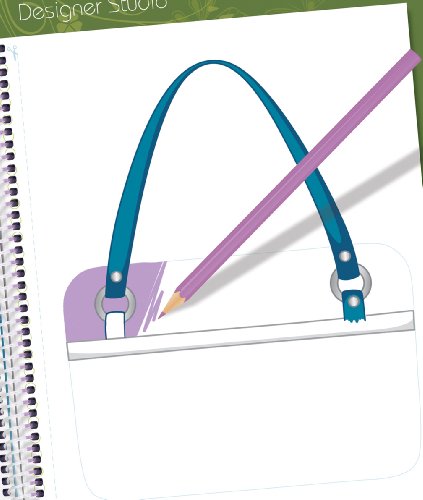 Imagen 8 de Four Trading B.V. 1422 - Cuaderno para diseñar bolsos de moda Style Me Up [importado de Alemania]