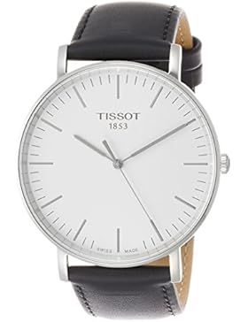 TISSOT HERREN-ARMBANDUHR 42MM ARMBAND LEDER SCHWARZ QUARZ T1096101603100