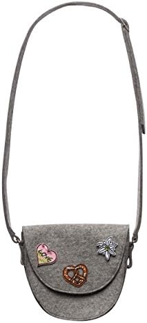 CODELLO Women's Codello Damen Umhänge-tasche mit Patches Cross-Body Bag -  beige -