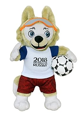 FIFA 2018 100102 zabivaka – Produit officiel mascotte (Coupe du Monde de Football) peluche 25 cm