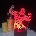 Produktbild Gymnastik Fitness Mann 3D Hologramm Lampe 7 Bunte Touch Control Schalter Lampe 3D Lampe Acryl Panel Usb 3Aa Batterie Led-Licht