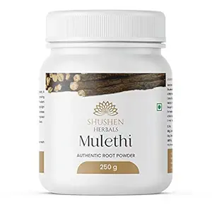 Shushen Herbal Authentic Mulethi Powder | Pure And Natural Licorice Powder For Skin, Hair, And Body - 250 g