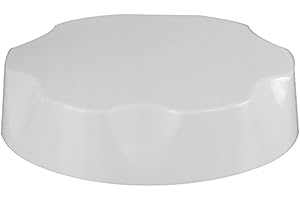 MKK Valvola a forma di cono per vasca da bagno, tappo di scarico, sifone per vasca, troppopieno, manopola bianca