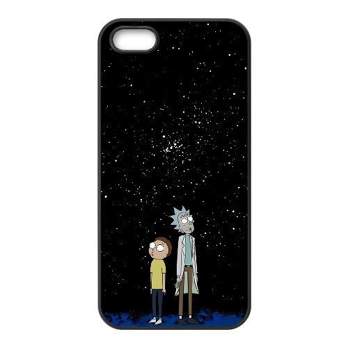 Price comparison product image iphone 5 5s SE Cell Phone Black Case Rick and Morty Main Theme_004 Larou_1921245