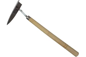 SOFIALXC Triangle Hoe Garden Landscaping with Stainless Steel Blade & Wood Handle Garden Tools