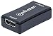 Produktbild Manhattan HDMI-Repeater (HDMI-Signalverstärker, verlängert 1080p-Video und Audio verlustfrei auf bis zu 40 m) schwarz 207447
