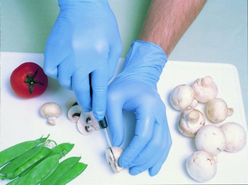 GUANTE VINILO DESECHABLE CON POLVO 100 UNID P