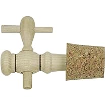 Vinaigrier En Grès Naturel - 4 Litres Avec Son Tabouret En Bois