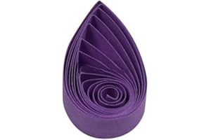 ODETOJOY 3mm Quillingpapierstreifen violett 120 Stück, 54 cm Länge, Quillingstreifen Papier Filigree
