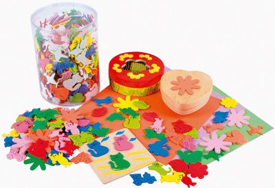 Moosgummi Sticker, selbstklebend, 400 Stk.