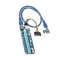 Gazechimp 1X to 16X PCI Express Controllerkarte, Schnittstellenkarte mit Verlängerungskabel
