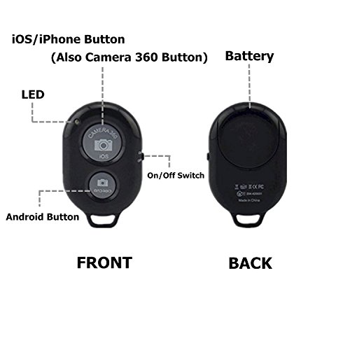 Handy Stativ-102cm Aluminium Smartphone Tripod fÃ¼r Kamera mit Handy Halter und Bluetooth Fernbedienung fÃ¼r iPhone Samsung und More Smartphones (Schwarz)