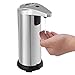 Produktbild tapcet Edelstahl Freisprechanlage fürs Sensor touch-less Automatischer Seifenspender mit wasserdichte Unterseite 280 ml, stainless-silver