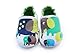 Femizee Baby Girls Boys Infant/Toddler Cartoon Elephant Soft Sole Prewalker Crib Shoes 0-12 Months Green