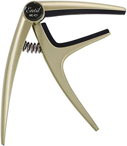 Acoustic Capo Electric / Guitar Quick Change Single-handed Alloy Trigger for Electric &amp; Classical Guitar, Ukulele, Bass, Banjo &amp; Mandolin lovers, Gold