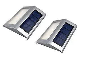 Quace Solar LED Light For Staircase, Pathway Set Of 2