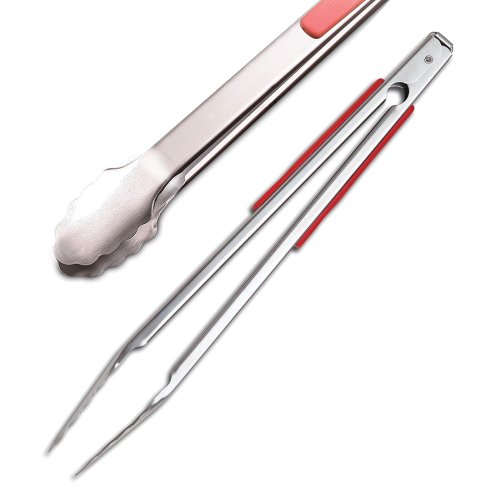 Jim Beam Grillbesteck mit gummierten Edelstahlgriffen im Geschenkset, 5 tlg. - 5