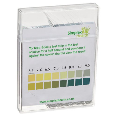 Simplex Health pH Teststreifen pH 5.5 – 9.0 (100 Stück) Für Wasser Urin & Speichel - 2