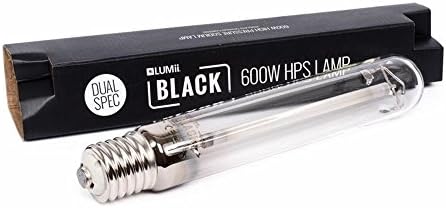 Gardeners Cornerx2PCS Hydroponics Lumii Black HPS Grow Flower Spectrum HPS Lamps Bulbs 600 Watt