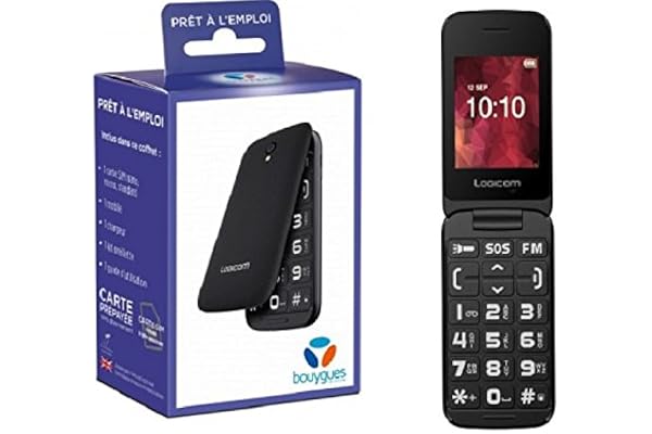 Téléphone Portable Logicom L248 Dual SIM - Mobile Bouygues Telecom - 053 - Noir