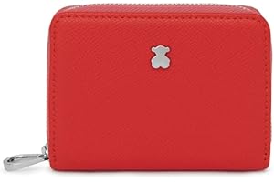 TOUS Nuevo Dubai Saffiano Bolso Cambio Mediano Rojo, Rojo, Rosa.