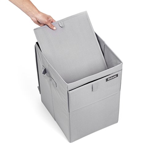 Brabantia 109324 Wäschebox stapelbar in Grau, Plastik, 30 x 20 x 10 cm - 8