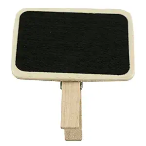 Wrapables Mini Chalkboard with Wooden Clip (Set of 6)