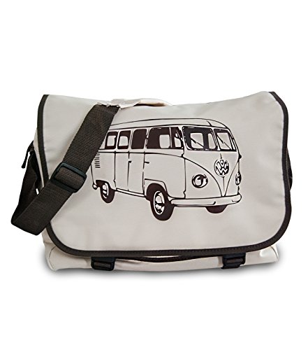 Preisvergleich Produktbild Messenger Bag "T1 Bus" Retro Schultertasche in Sand / Braun