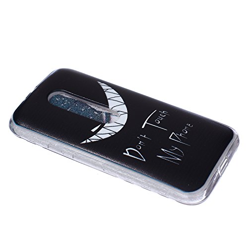 Moto Hülle Muster, TOCASO Ultra Thin TPU Silikon Gel Skin Transparent Bumper Rand Welle Gefühl Cover Tasche Bunte Schutzhülle für Motto Handyhülle Protective Case Schale schützende Durchsichtig Rückschale Clear Pattern Fall Handytasche Weiche Ränder Etui + Schwarz Stylus Pen - 6