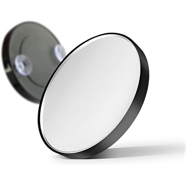 Miroir Grossissant 40x Avec Ventouse Et Pince - Pour Maquillage Précis Et Épilation Sourcils