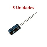 Tensión Máxima: 25V. 5x Condensador Electrolitico Polarizado 100uF 25V 12x7mm