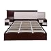 Evok Florida Engineerwood Queen Bed with Storage in Walnut+Cream Colour RS.39890.00