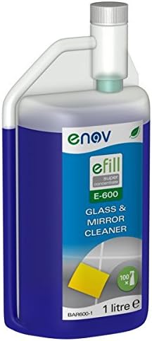 eFill BAR600-1 E-600 Glass and Mirror Cleaner Super Concentrate, 1 L Jar (Pack of 6)