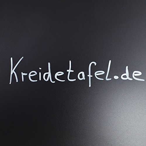 Wetterfeste Kreidetafel 6 mm Kunstharz schwarz – 42 x 60 cm, mit Bohrungen und 4 Edelstahl Wandabstandhalter - 5