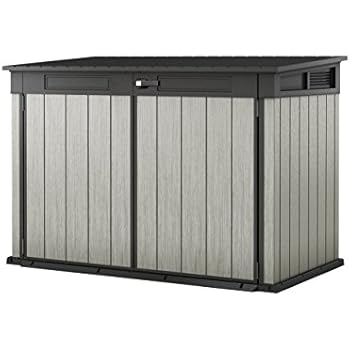 keter grande store 3 wheelie bin, bike, lawnmower, bbq