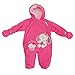 Baby Girls My Little Cupcake All In One Hooded Winter Snowsuit (Newborn) (Fuchsia)