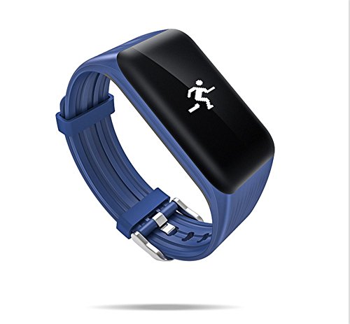 Smart Watch,Zycshang Intelligent Sports Bluetooth Waterproof Y1 Fitness Blood Pressure Oxygen Heart Rate Monitor Smart Watch Band Bracelet SmartWatch (Blue)