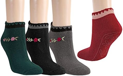 VITASOX Women's Plain Sock Slippers Multicoloured schwarz/dunkelgrün/anthrazit/bordeaux