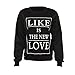 Produktbild TianWlio Damen Kapuzenpullover Frauen Hoodie Briefprint Sweatshirt Tops Pullover Bluse Sweatshirt Kapuzenpullover Shirt Pullover Rollkragenpullover
