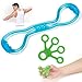 Produktbild WENTS 2pcs Fingertrainer Klettern Handtrainer Set, Hand Grip Trainer Finger Stretcher Silikon zur Stärkung der Finger - Krafttrainer für Unterarmübung, Gitarrenfinger-Verstärker und Klettern