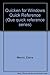 Produktbild Quicken for Windows Quick Reference (Que Quick Reference Series)
