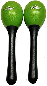 HRB MUSICALS Sound Eggs Shakers with Handle (Pair of 2), Multi Colour